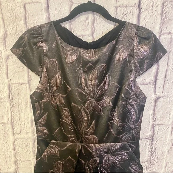 Alice + Olivia Trudy Dress Metallic Shimmer Fit & flare 6 Cocktail Party - Picture 5 of 9